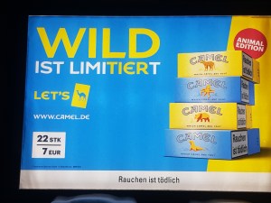 Camel cigarette packet